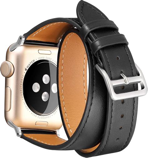 apple watch leather strap amazon|apple with leather strap women's.